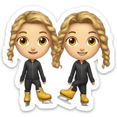 Patinage artistique sticker