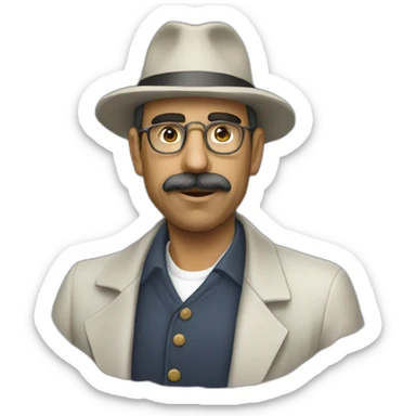 pessoa babando olhando pra cima sticker