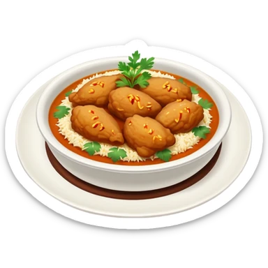 nasi kuah kurma ayam sticker