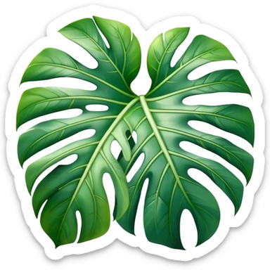 Monstera albo leaf sticker