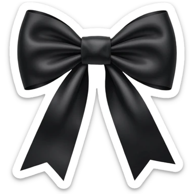 🎗️ this ribbon but black sticker