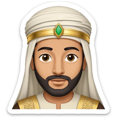 A arab man wearing a songkok or kopiah  sticker