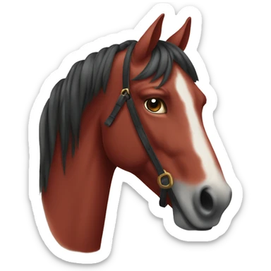 cheval rouge sticker