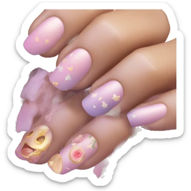 Aesthetic nails sticker