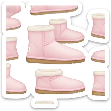 light pink uggs sticker