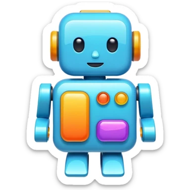 depict the concept of AI in a fun way - not using a robot sticker