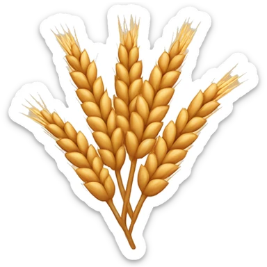 Brown Virgo symbol with wheat  sticker
