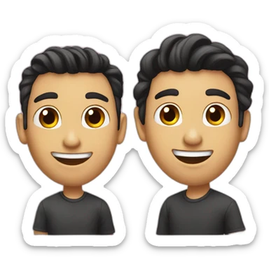 xi and puting best friend forever sticker