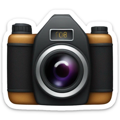 bclack camera  sticker
