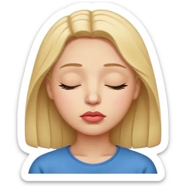  علامت سکوت گنگ با لب های گنچه ایموجی  sticker