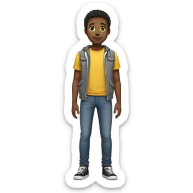 full length teenager sticker