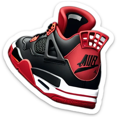 Jordan 4 bred reimagined sticker