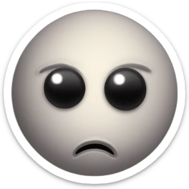 planet Saturn with a cartoon rebel face with big calm eyes sticker