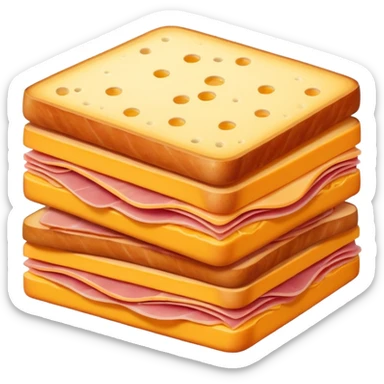 cheese and ham sticker
