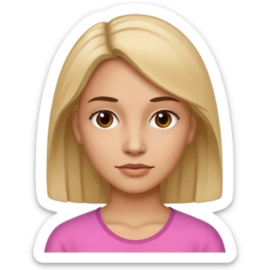 Hyperrealistic female who appears as a realistic mother of a teenager girl. No emoji icons, no emoji faces, isolated, mircodetailed, sticker