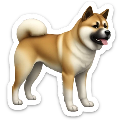Akita Dog Breed Full Body sticker