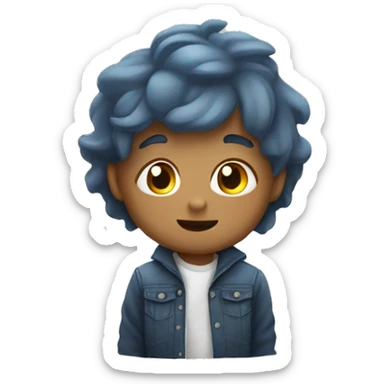 niño diciendo gg sticker