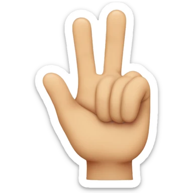 make a smiley face with three fingers thumb index and middle without face sticker