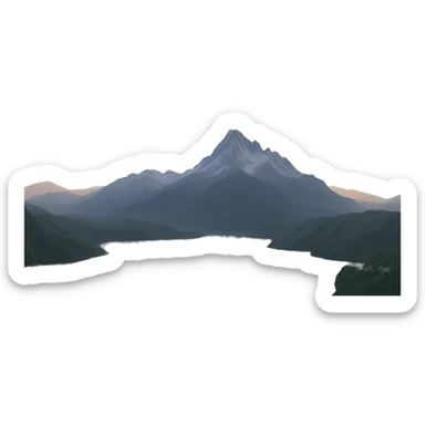 mountain sticker