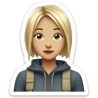 A cool anime girl sticker