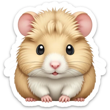 A gerbil in white sticker
