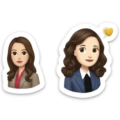 Blair waldorf and rory gilmore mix sticker