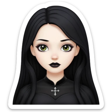gothic woman sticker