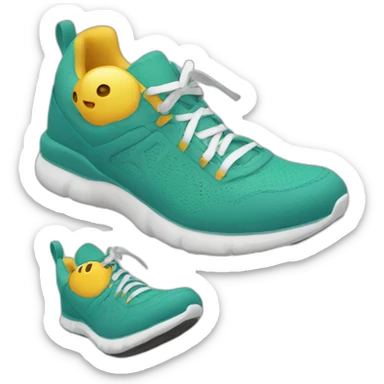 running-shoes sticker