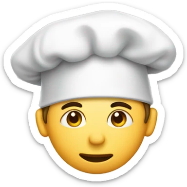 empty chef toque sticker