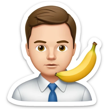 JD Vance slipping on a banana peel sticker