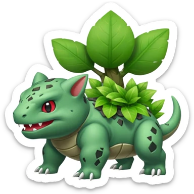 Larvitar-Pupitar-Bulbasaur-Axew-fusion sticker