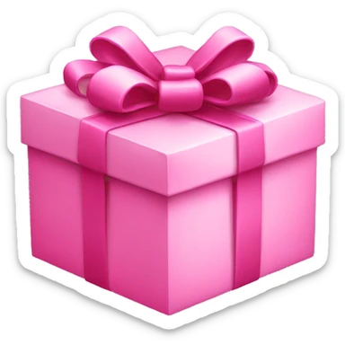 Pink gift sticker