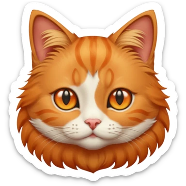 cat with star eyes sticker