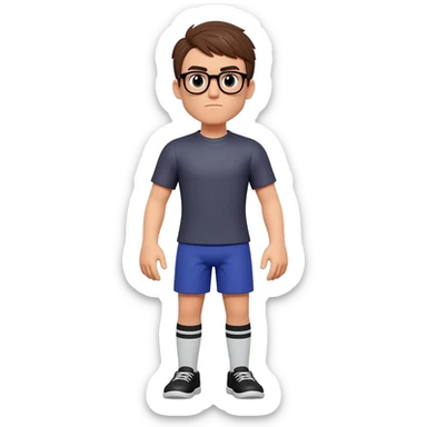 sport in glasses sticker
