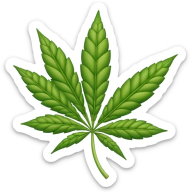 iphone emoji style joint weed sticker