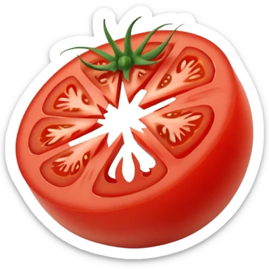 Pomodoro fresco tagliato a fette  sticker