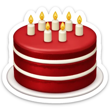 red velvet cake sticker