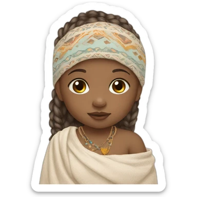 Newborn boho style sticker