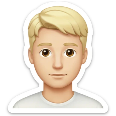 A gay man blonde  sticker