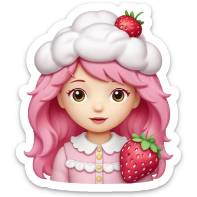 Strawberry shortcake, cutecore sticker