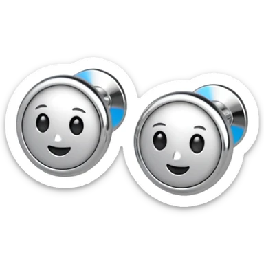 Stud earrings sticker