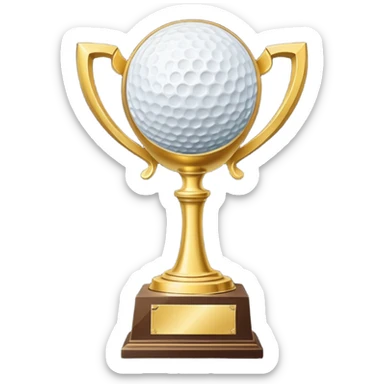 golf club championship trophy sticker