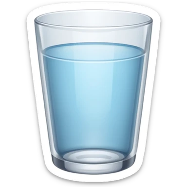 empty cup glass sticker