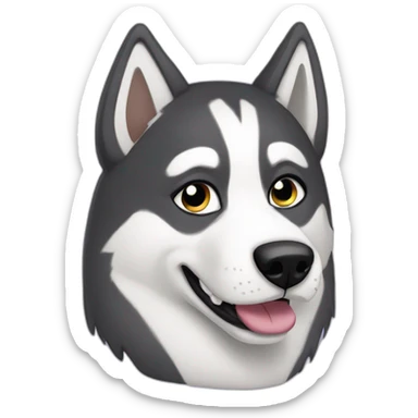 husky drama queen sticker