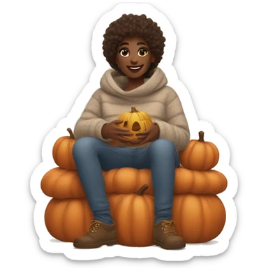 cozy fall vibes sticker