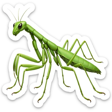 A mantis sticker