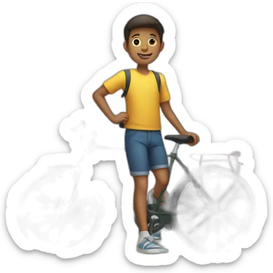 A BOY WITH A BICYCLE sticker