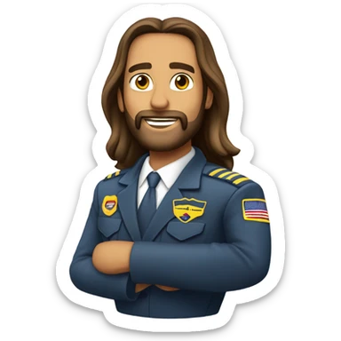 Jesus Christ airline pilot sticker