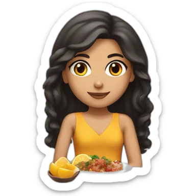 lebanese girl on a date sticker