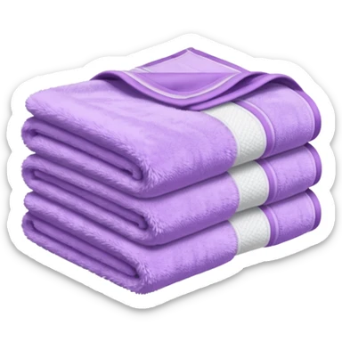  lilac purple cotton towels sticker